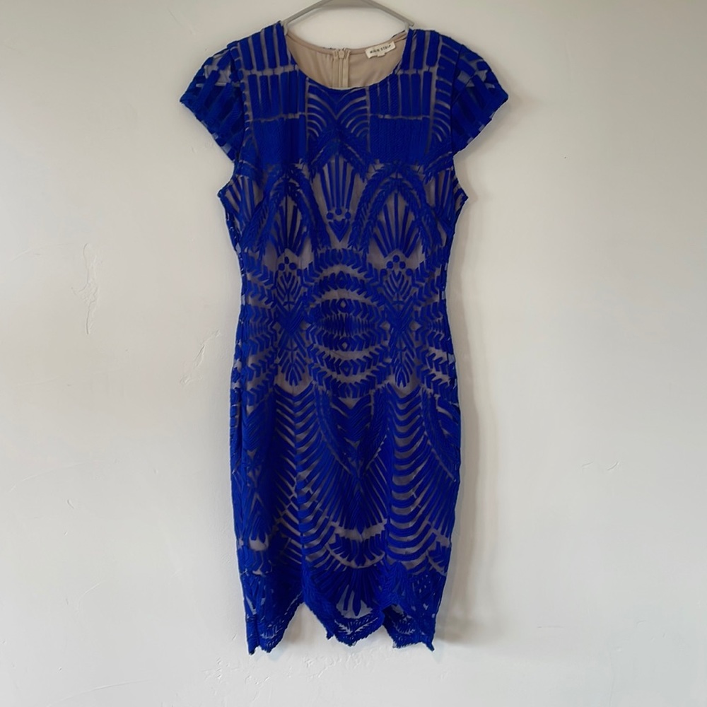 Royal Blue Lace Dress